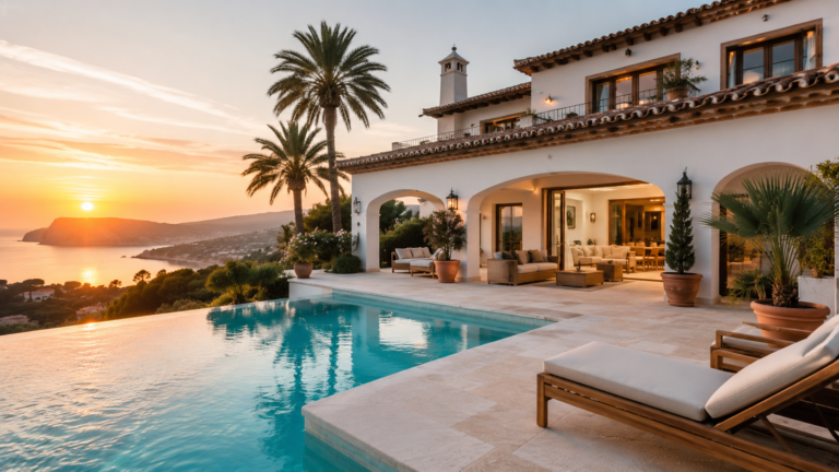 Mediterranean villa with swimming pool and sea views in Costa Blanca Spain