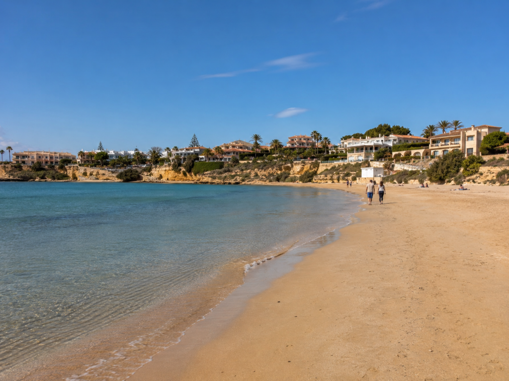 La Zenia beach area in Costa Blanca Spain