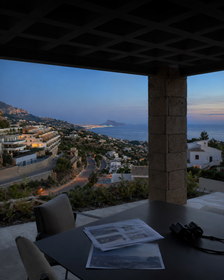 Elevated Altea Hills residence with Mediterranean sea and mountain views
