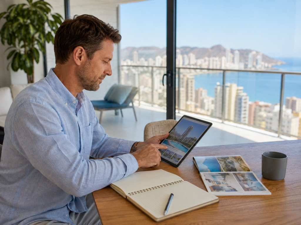 International buyer comparing Benidorm apartment options