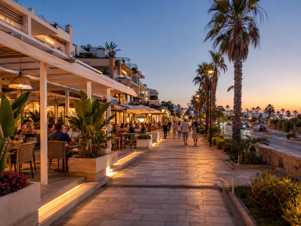 Cabo Roig Strip restaurants and international community