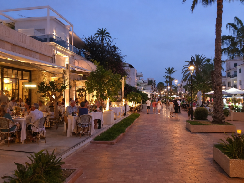 Cabo Roig Strip restaurants and international community