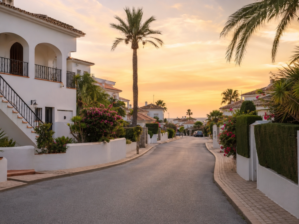 Cabo Roig villas and residential area in Costa Blanca Spain