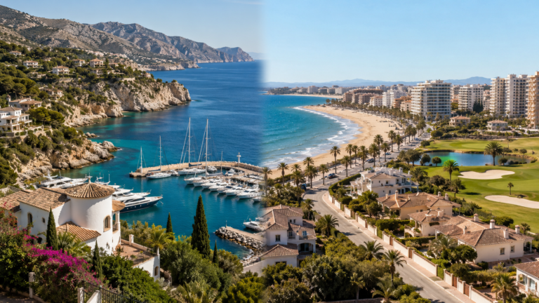 Costa Blanca North and Costa Blanca South property areas