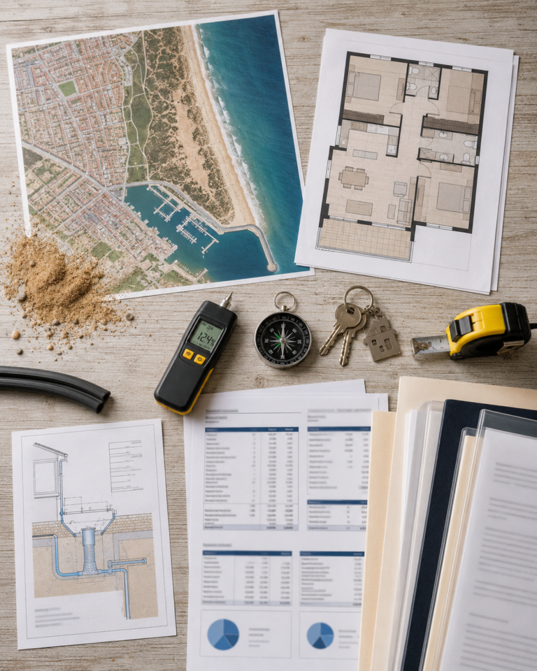 Guardamar property plans, coastal map and buyer inspection documents