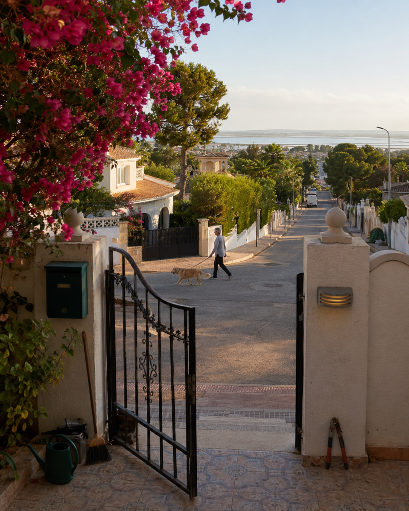 Residential villas in Los Balcones near the Torrevieja salt-lake environment