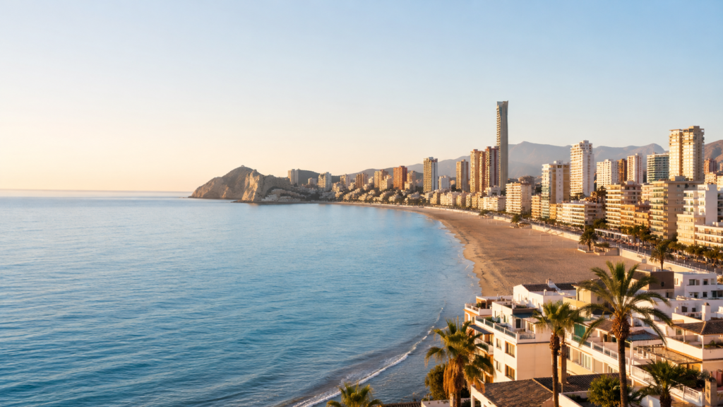 Property for sale in Benidorm Costa Blanca with beach and sea views