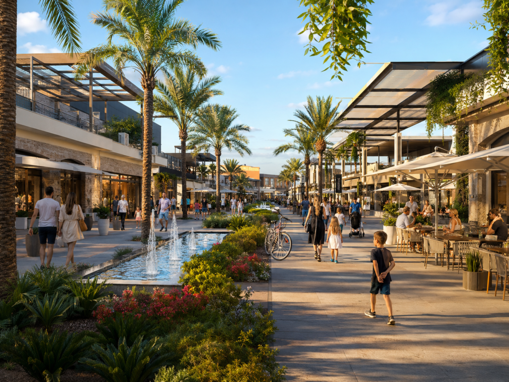 Open-air shopping and everyday services near property in La Zenia